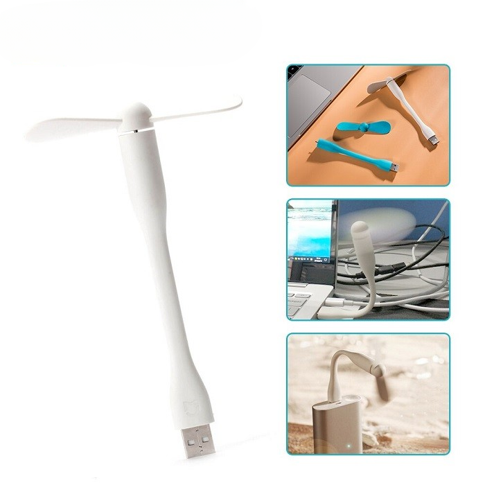 USB Fan Portable Adapter I LED USB Light Lamp Enhanced Version for Laptop Notebook Computer PC Power Bank (random color)