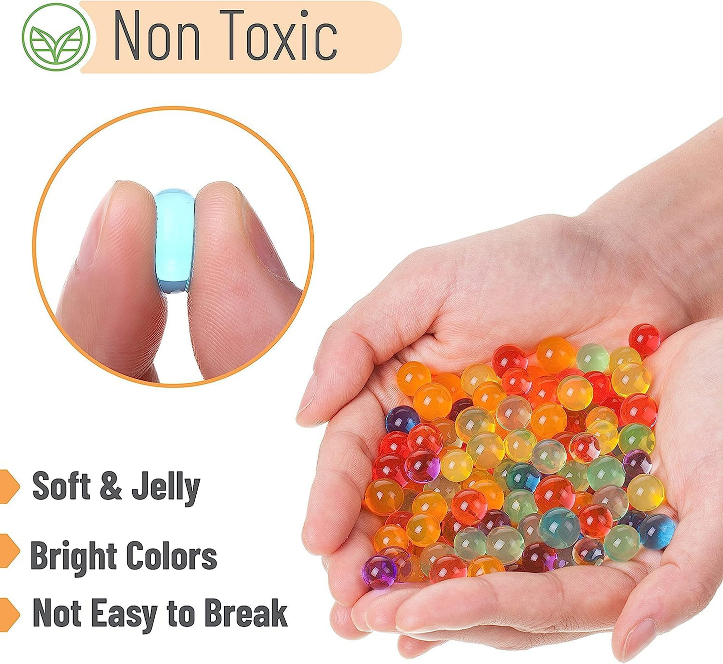 5 Pkt Premium Multicolour Water Jelly Ball for Decoration | Water Expanding Growing Balls | Water Crystal Ball .