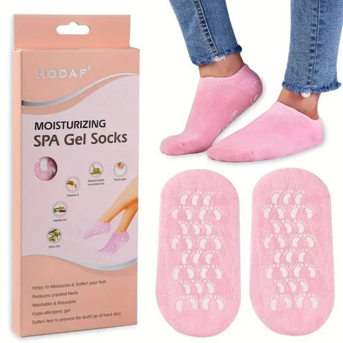 Foot Spa Gel Moisturising Anti Cracked Socks, Feet Care Protector, Full Length Silicone Foot Protector, Reusable Pedicure Silicone Sock