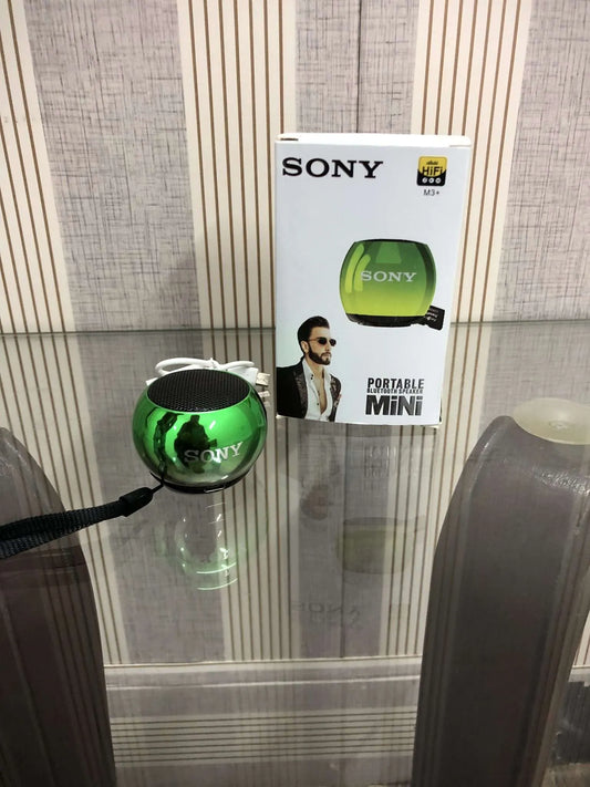 Sony Mini Portable Bluetooth &amp; Rechargeable Speaker With Memory Card Support (Random color)