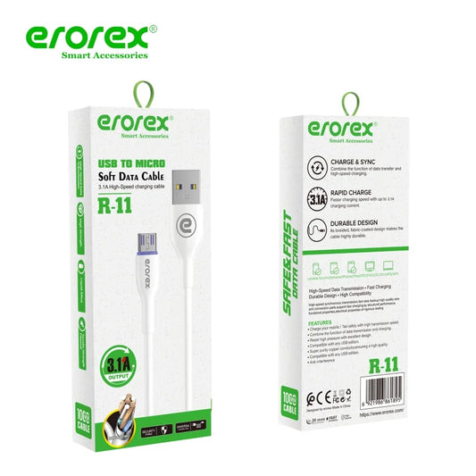Erorex Data Cable (R-11)  Android, 3.1 Ampere Output
