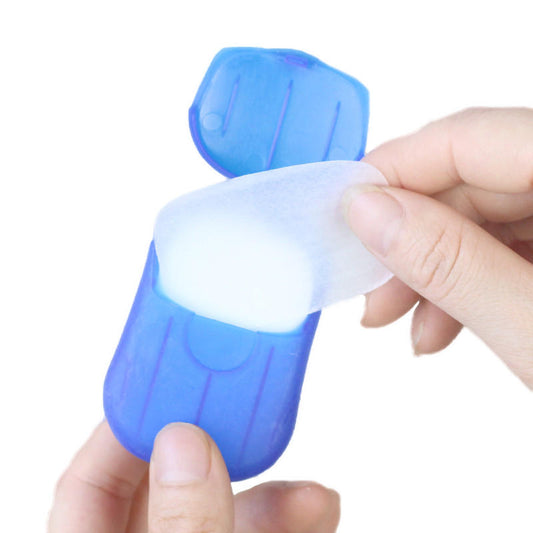 Portable Mini Paper Soap Travel Portable Anti-Bacterial Clean Paper Soap Disposable Box Soap